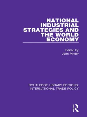 cover image of National Industrial Strategies and the World Economy